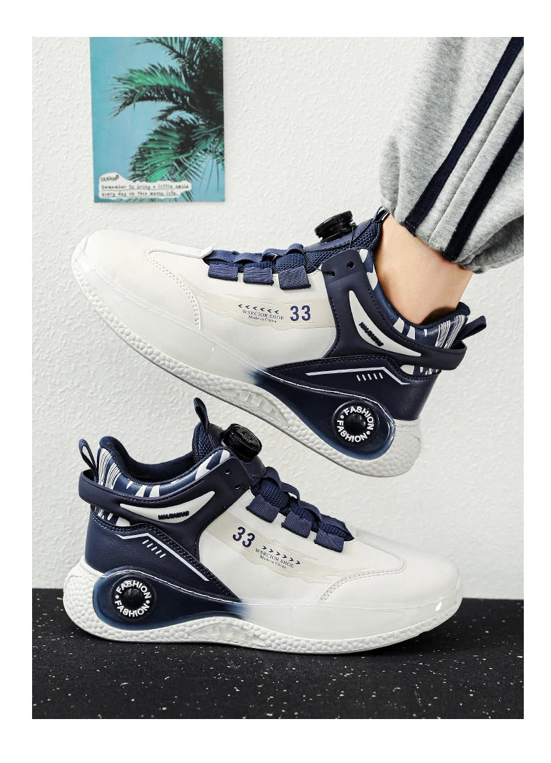 Zapatillas de Hombre con Hebilla Giratoria Cómodas Antideslizantes con Cordones Duraderas para Actividades al Aire Libre de Hombre