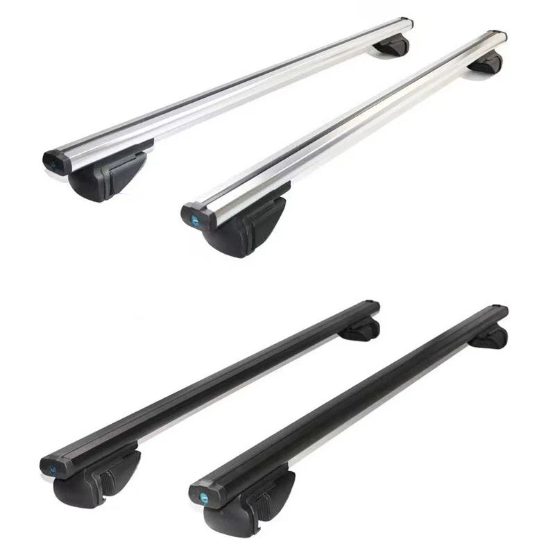 2pcs Universal Waterproof Top Bag Storage Luggage Rack For SUV Aluminum Alloy & ABS Material Jeep Roof Rack Auto Accessory