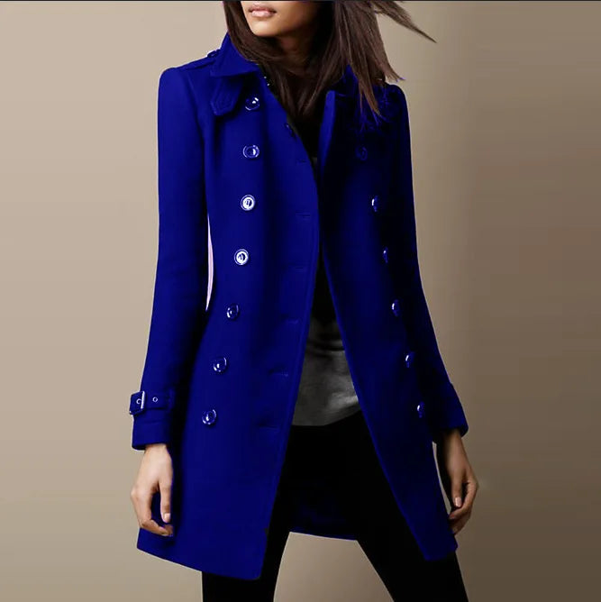 Abrigo Elegante de Lana para Mujer
