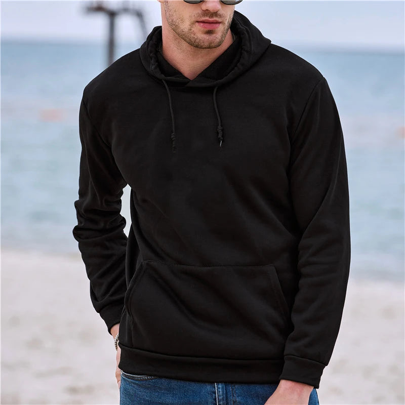 Sudadera con capucha para hombre, a la moda, cálida, con estampado gráfico, estilo Hip Hop, informal, tipo jersey, ropa de calle, para primavera y otoño, nueva