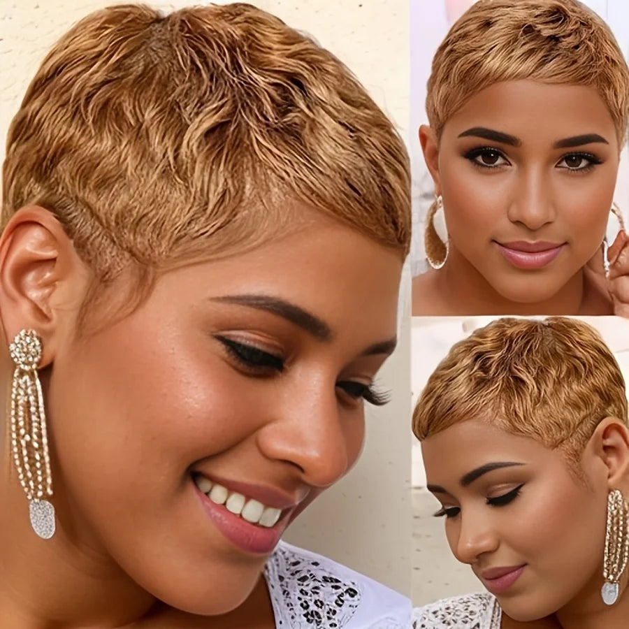 Curly Pixie Wig (4")