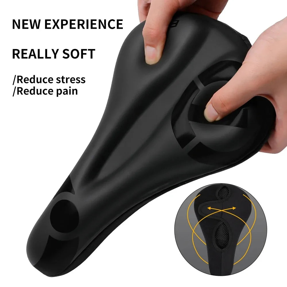 Funda de gel suave para asiento de bicicleta ESLNF – Impermeable, antideslizante y cómoda con absorción de impactos