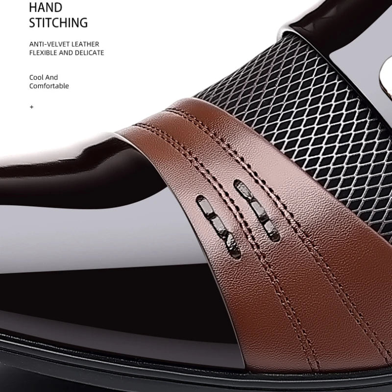Zapatos Oxford de vestir para hombre – Laca de lujo y puntera afilada