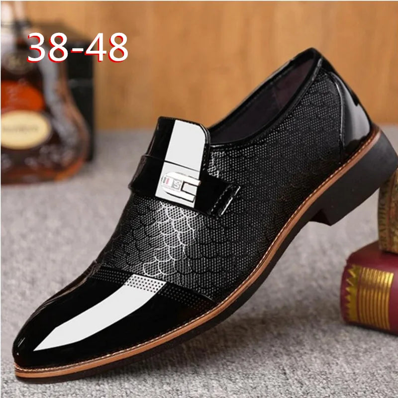 Mocasines Formales Negros Italianos – Elegantes, Estilizados y Perfectos para Bodas o Negocios