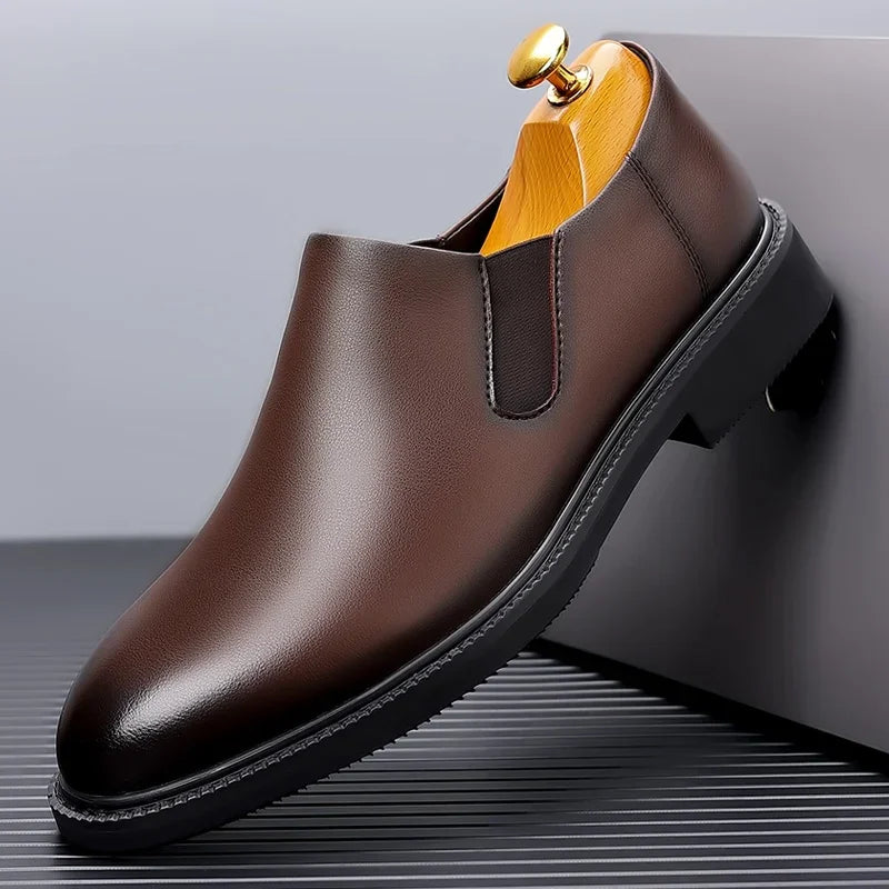 Zapatos formales italianos para hombre, zapatos de vestir de negocios de cuero para boda, zapatos Oxford para hombre, zapatos de oficina Scarpe Uomo Eleganti