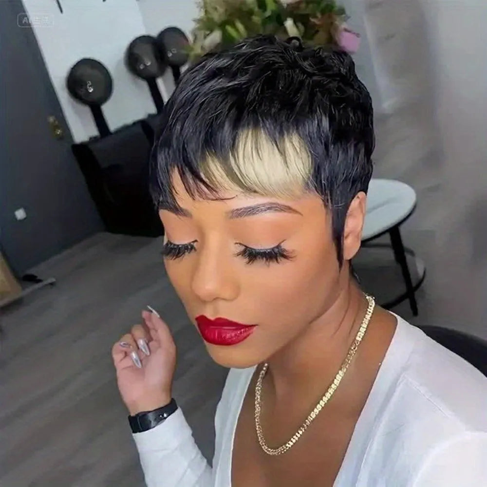 Blonde Pixie Hair Wig