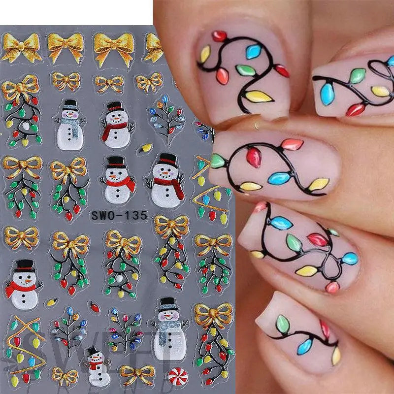 5D Christmas Nail Stickers