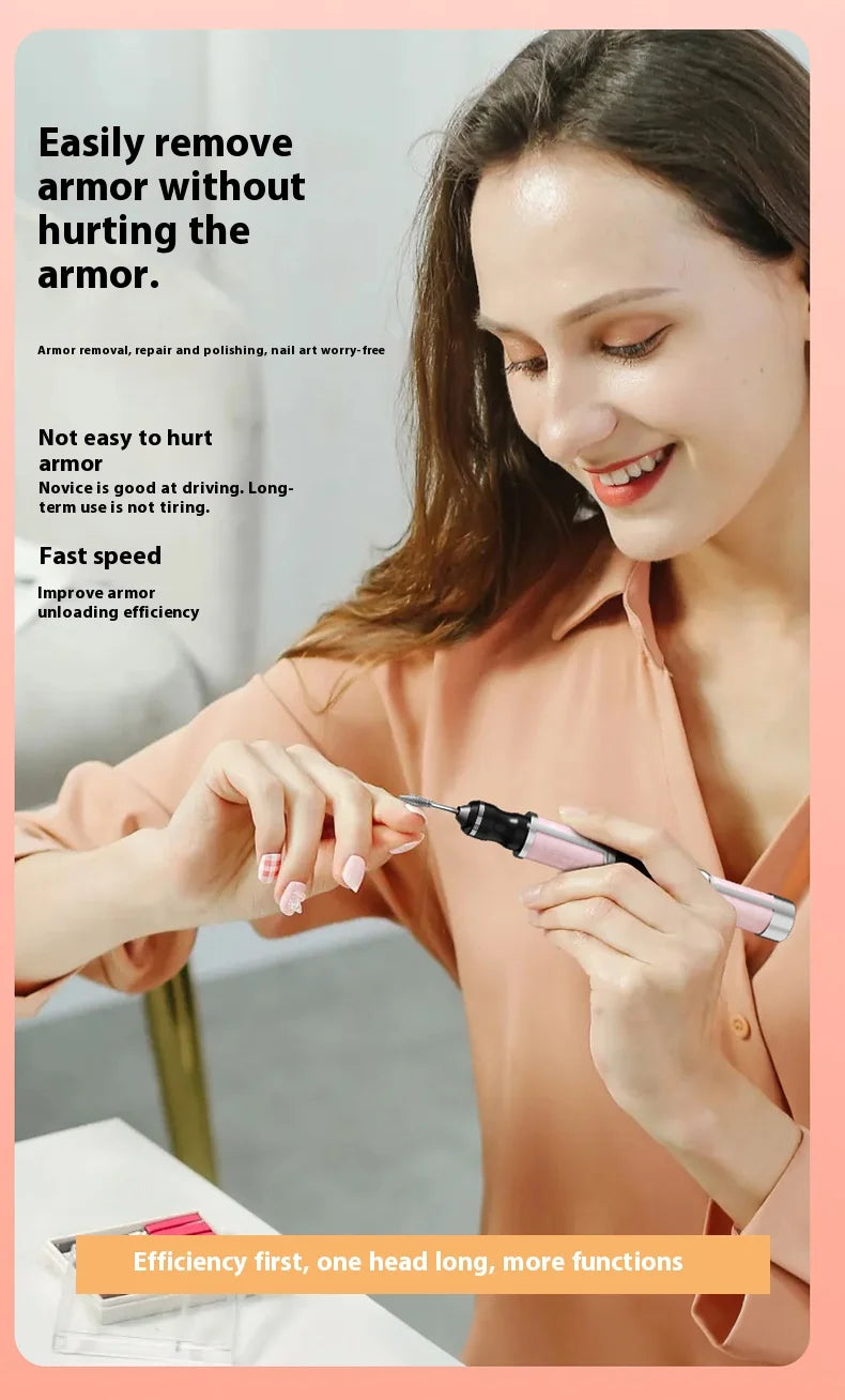 Nail art tools professional set electrical adjustment Rechargeable Electric Nail Grinder Nail Art Tools sets for Home Salon