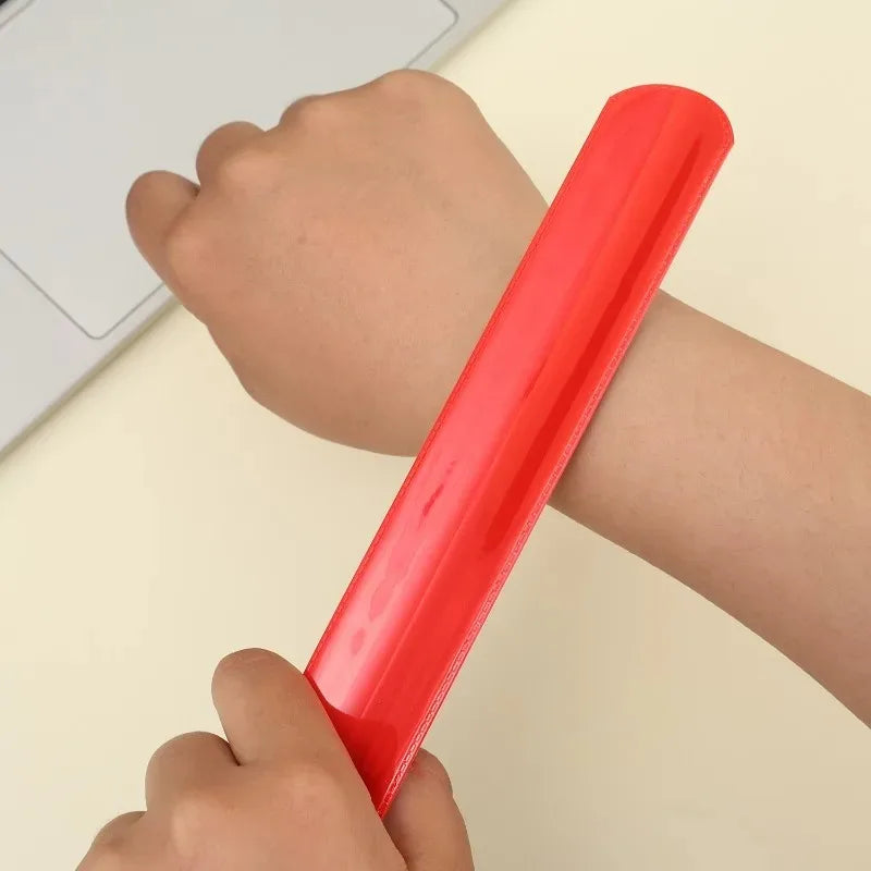 10 stk. sykkelrefleksstropper sikkerhetsbenbukser ringformet reflekterende glødstape nattsport jogging sykling reflekterende armbånd