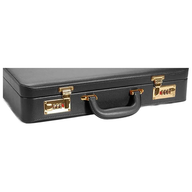 Profesjonell PU-skinn forretningsveske multifunksjonell laptopveske med flere rom, dokumentorganisator for kontoret
