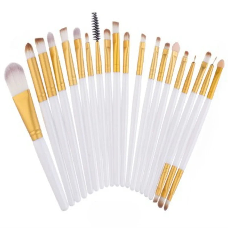 20-Piece Eye Brush Set – Complete Eyeshadow & Eyeliner Tools