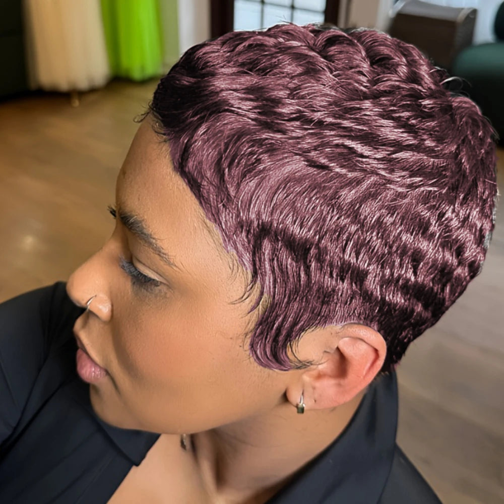 Curly Wave Pixie Wig (4")