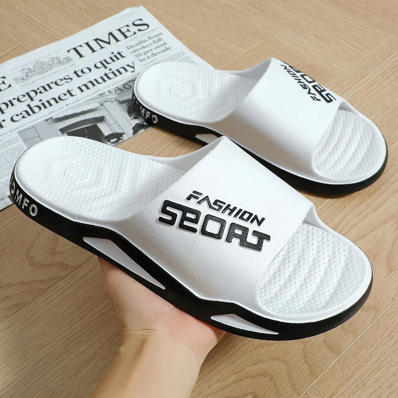 Pantuflas de hombre que se pueden llevar en verano. Sandalias de moda para hombre para baño, casa, antideslizantes, de interior y de casa