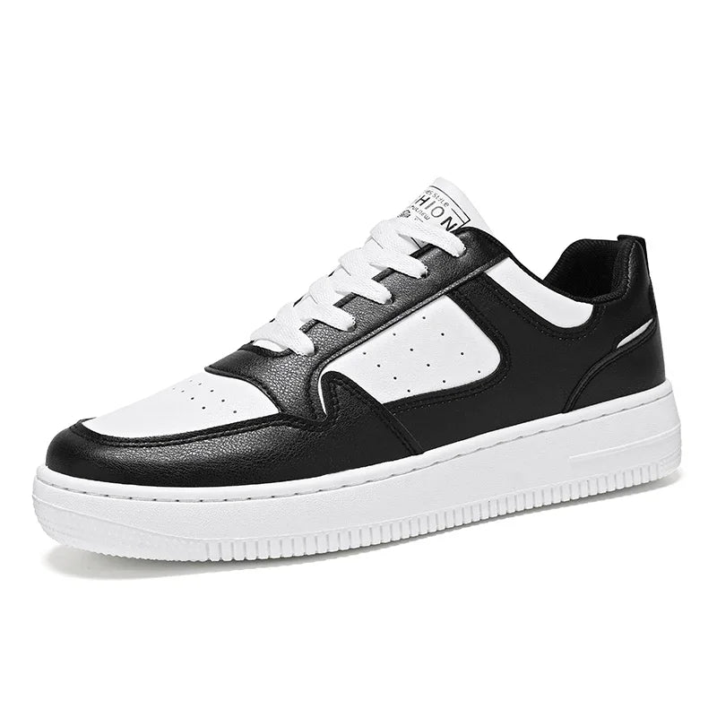 Zapatos de hombre de cuero PU Zapatillas de moda para mujer Zapatos casuales de suela blanda cómodos para hombre