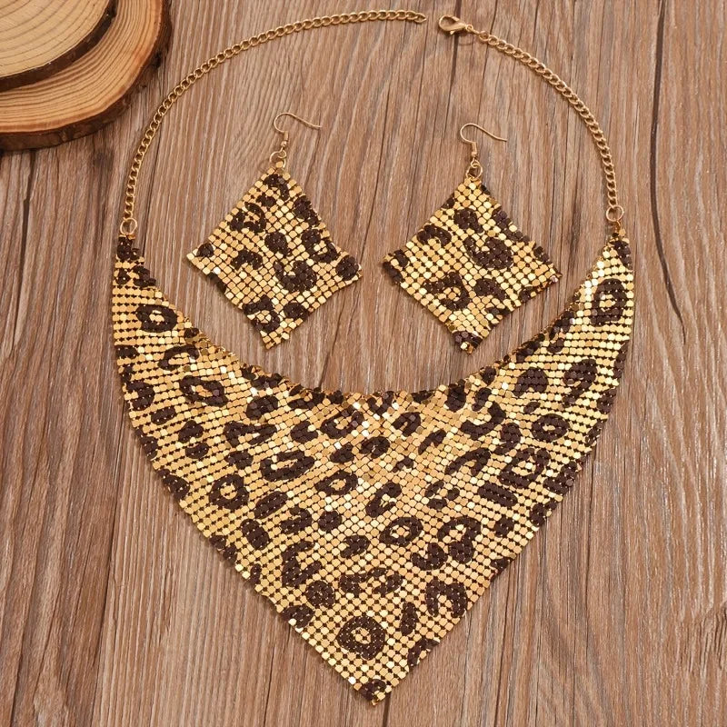 Leopard Print Jewelry Set