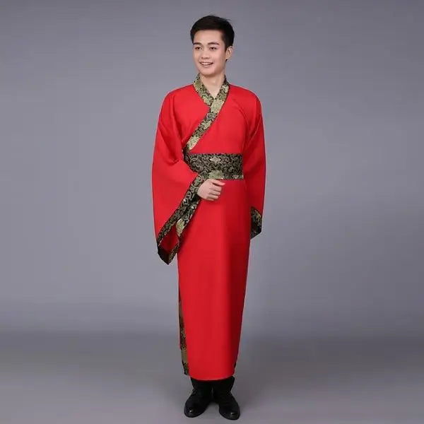 Vestido tradicional rojo Hanfu para mujer – Elegante, majestuoso y perfecto para ocasiones especiales
