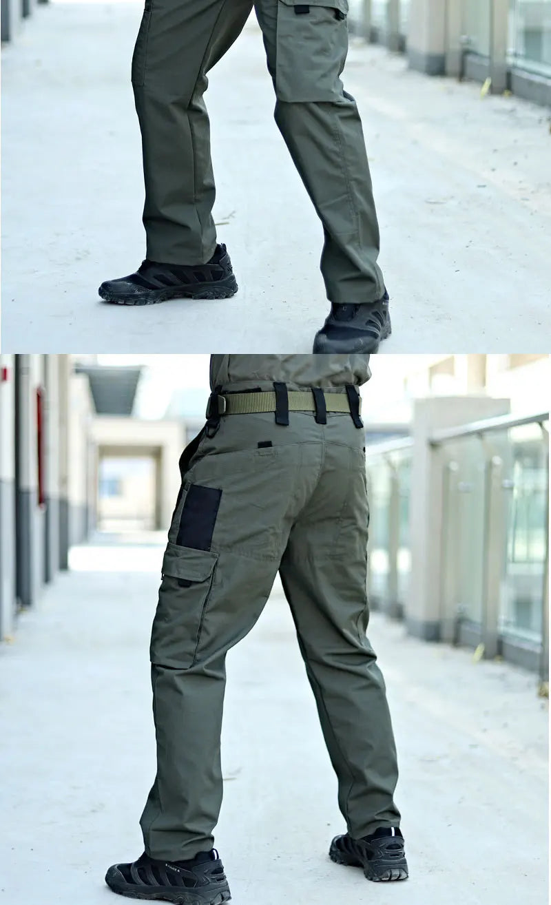 Pantalones de trabajo tácticos nuevos para hombre, pantalones cargo para exteriores, pantalones impermeables multibolsillos, ropa de trabajo para exteriores de otoño y primavera, pantalones de senderismo