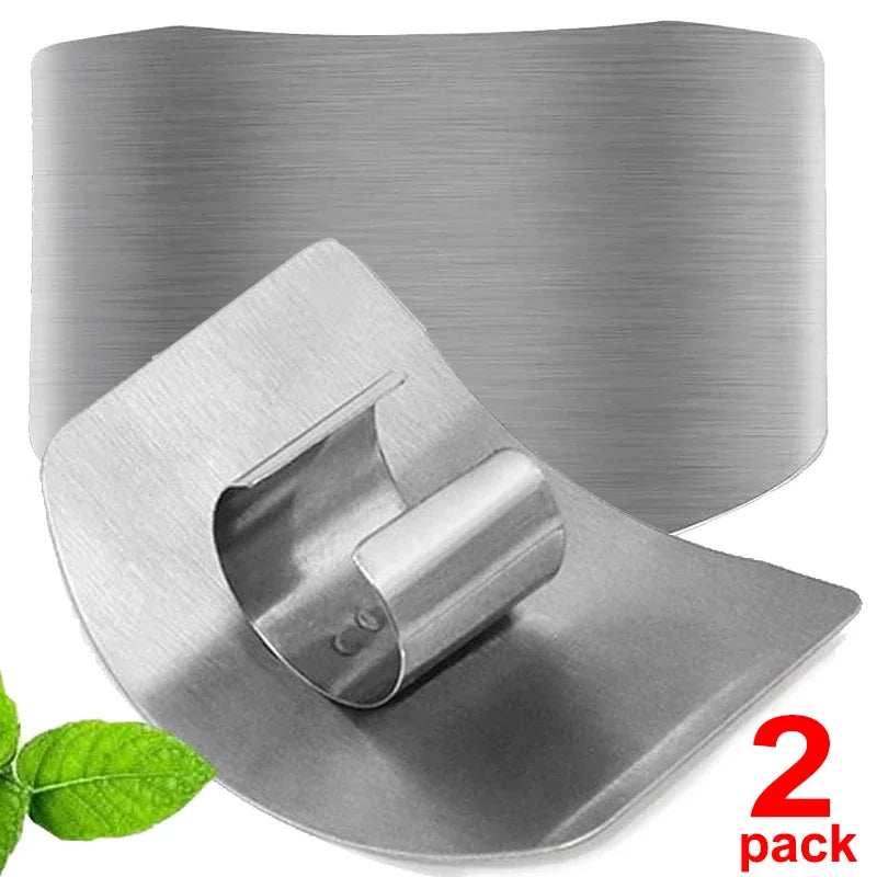 Stainless Steel Finger Guards for Cutting Assist Vegetable Slice Cutter Tool Finger Protector Knife Blade Kitchen Gadget Tools