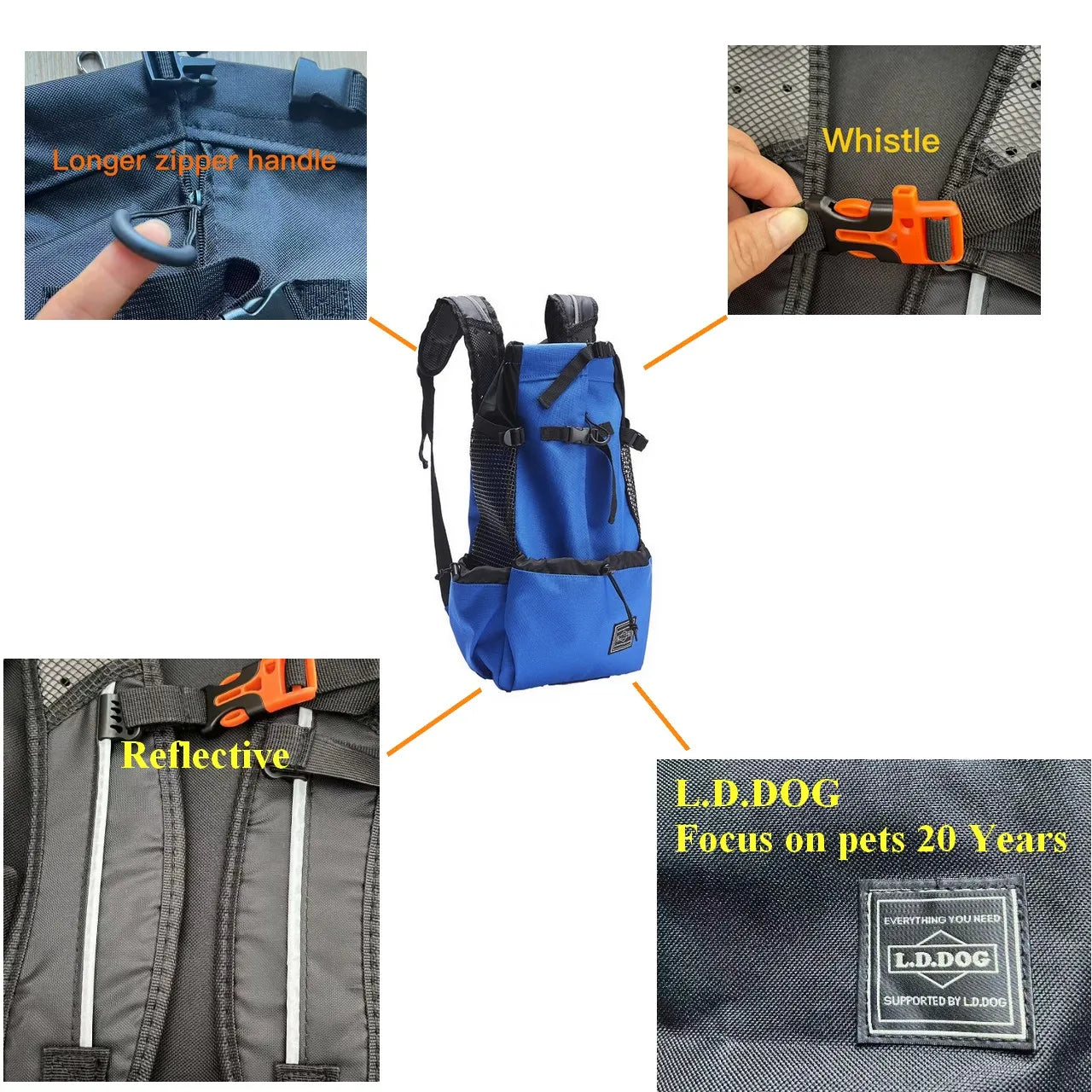 Mochila de transporte para perros, senderismo, viajes al aire libre, transpirable, para bicicleta, motocicleta, deporte al aire libre, bolsa de malla, envío directo