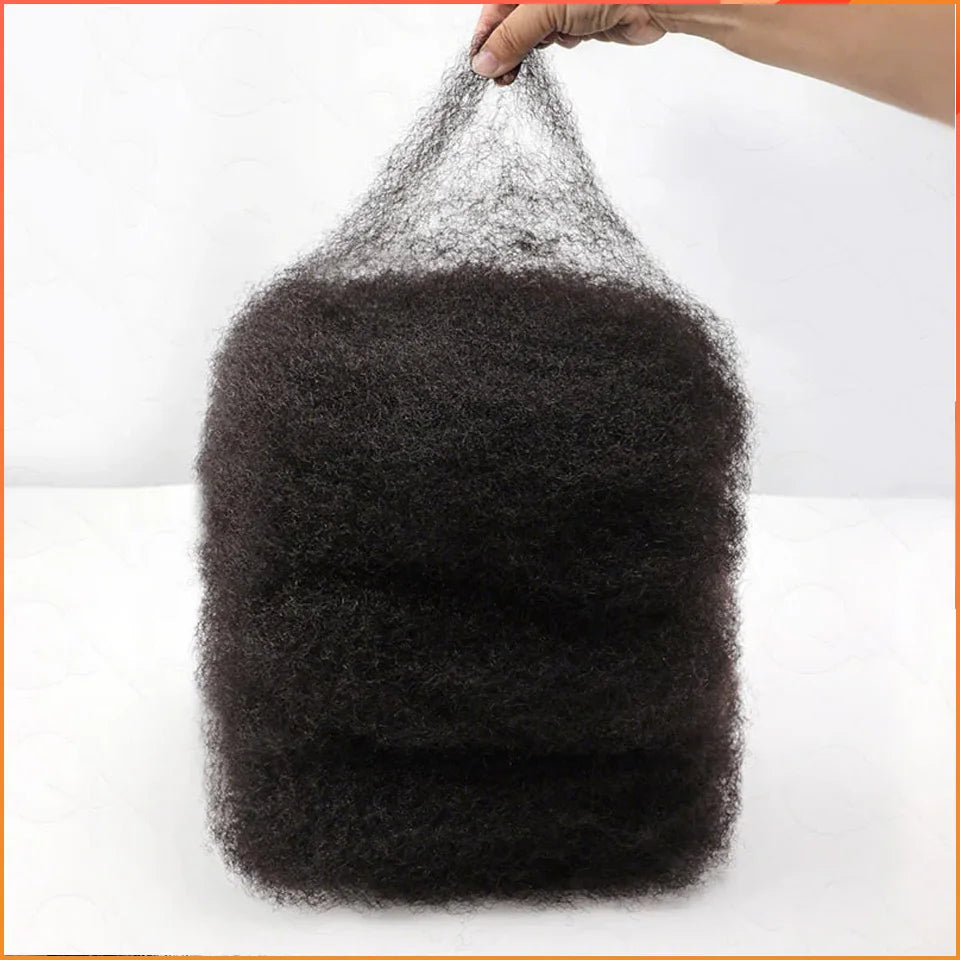 Cheveux Afro Crépus en Vrac, Doux et Légers, 100% Cheveux Humains à Texture Naturelle, Confortables et Durables, Cheveux Vierge Grade 16A