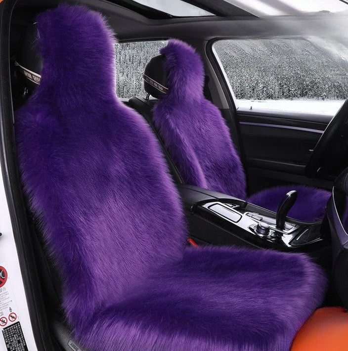 Plush Faux Sheepskin Car Seat Cover