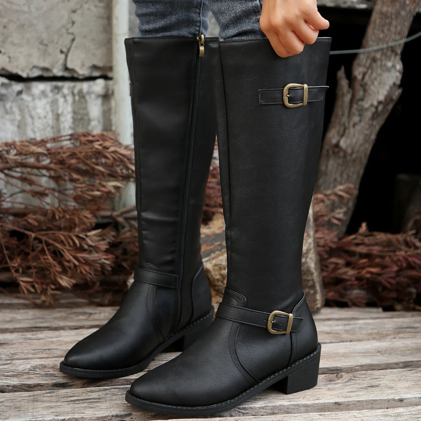 Women Boots Winter Fashion Knee High Boots Women High Quality Comfort Long Boots Outdoor Fashion Sexy Shoes Women Botas De Mujer