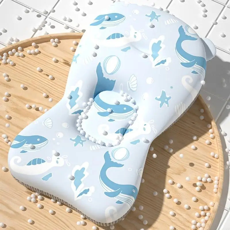 Colchoneta de Baño de Seguridad para Bebé Cojín Portátil Antideslizante para Bañera de Bebé Colchoneta de Apoyo para Ducha Suave Colchoneta Flotante de Seguridad para Bebé