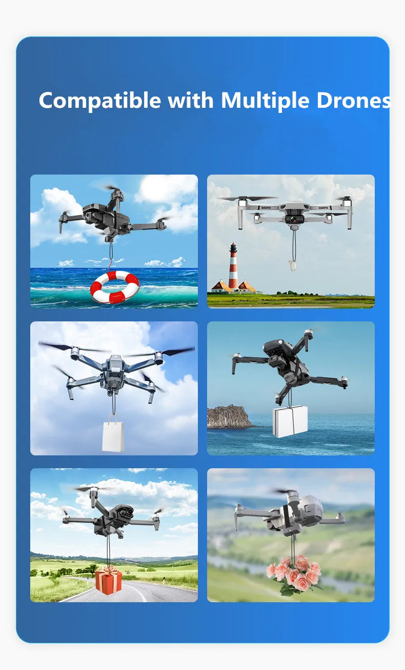 Sistema de lanzamiento de drones para DJI Mini 3 Pro/Mini 3/ Mini 2 SE/Mavic 2/2S /Phantom 3 4/4 Pro para escenas de boda, cebo de pesca, rescate