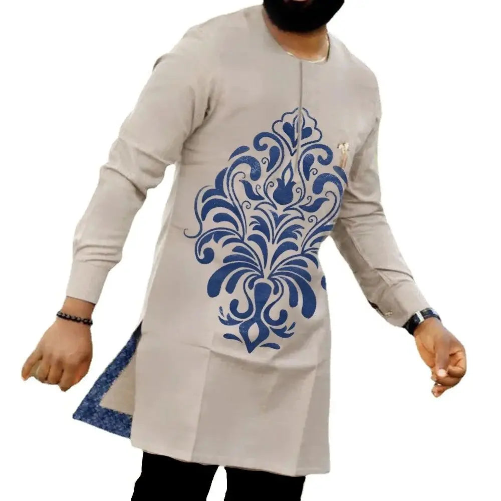 hip hop robe africaine dress shirts men africa clothing fashion dashiki african dresses clothes 2024 (without pant only shirt )