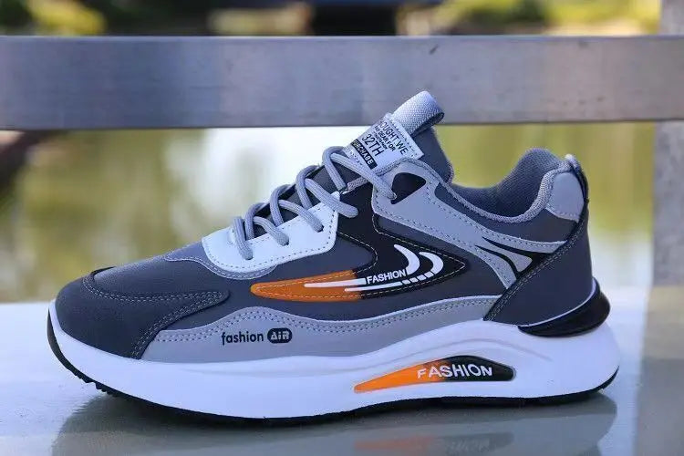 Shoes for Men Lightweight Pu Leather Casual Shoes New Men's Sneakers Fashion Men Tennis Shoes Breathable Sport Running Shoe