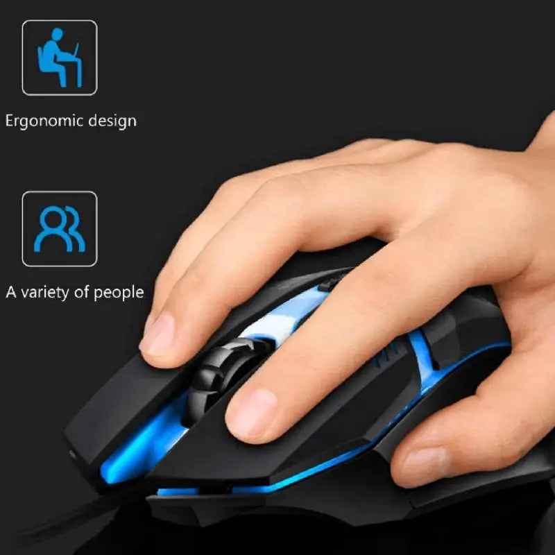 Último Diseño Ergonómico de Alta Calidad Ratón Gamer de Escritorio para Portátil USB Retroiluminado Fabricantes Venta Caliente