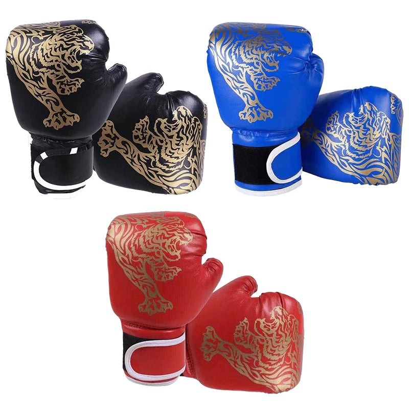 Guante de Boxeo de Cuero Kickboxing Guante Protector para Niños Entrenamiento de Golpe Sanda Suministros Deportivos Guantes de Boxeo para Niños