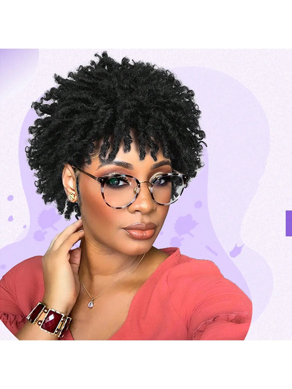 Short synthetic Wig for Black Women and Men Afro Faux Dreads Wig Heat Resistant Short Braided Wigs for Black Women