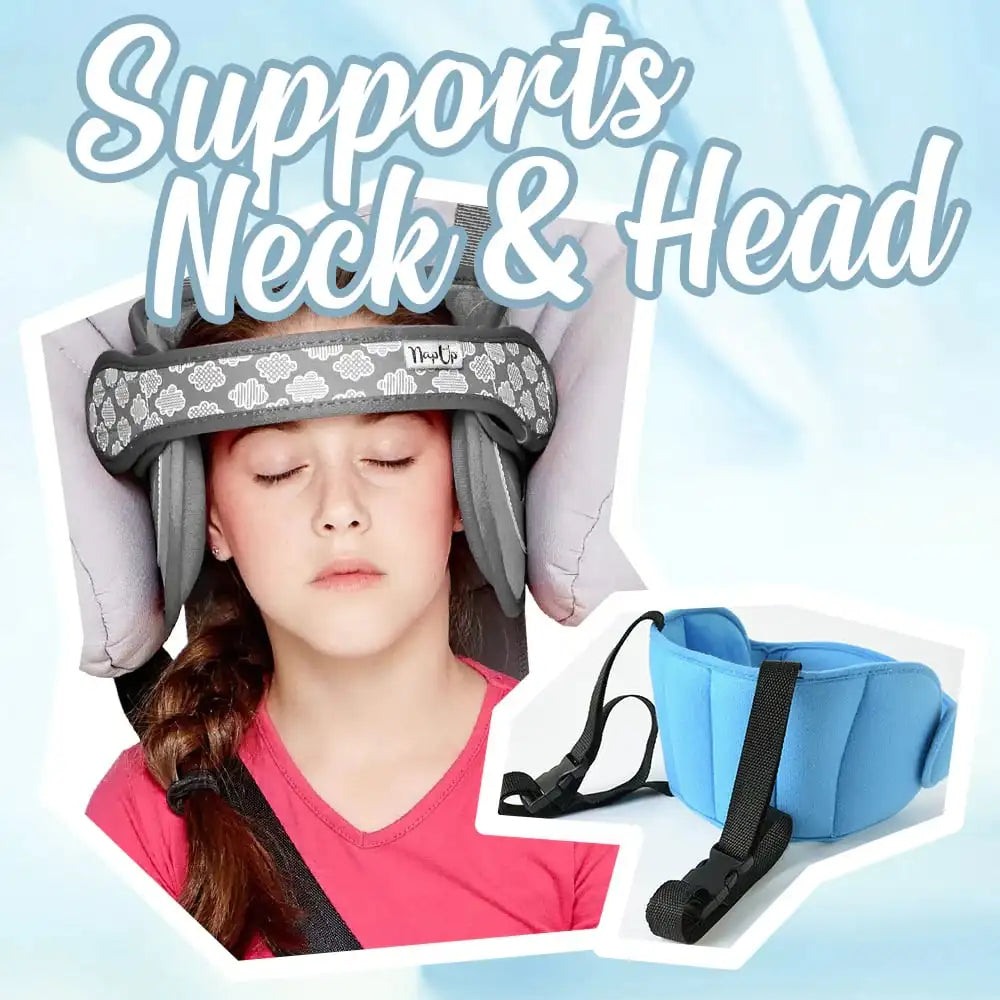 Soporte de cabeza para niños para reposacabezas de coche, posicionadores de sueño para cuello, almohada ajustable para asiento de coche para bebés y niños, almohadas suaves fijas para dormir