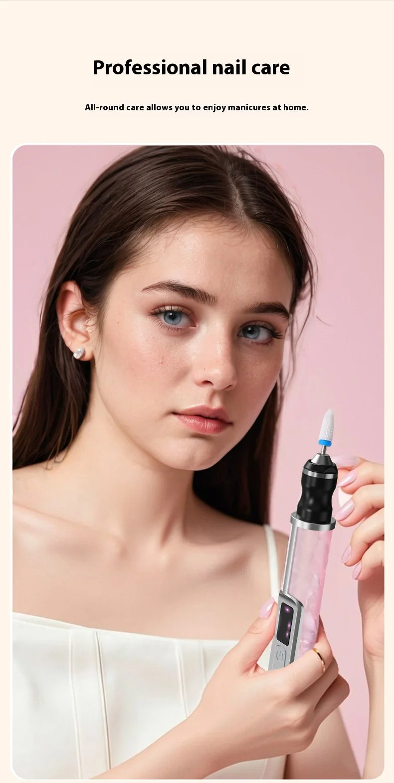 Nail art tools professional set electrical adjustment Rechargeable Electric Nail Grinder Nail Art Tools sets for Home Salon