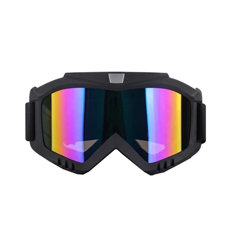 Gafas de sol UV400 para motocross, a prueba de viento, para ciclismo, esquí, con máscara bucal, máscara para casco de moto, máscara de esquí de invierno