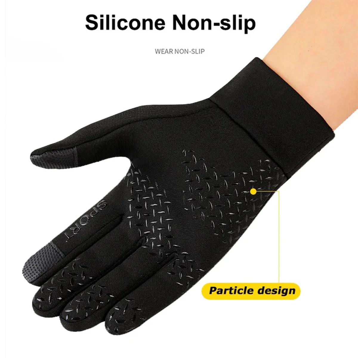 Guantes cálidos de otoño invierno, con pantalla táctil, cortavientos, a prueba de frío, para ciclismo, correr, senderismo, esquí, para hombre y mujer