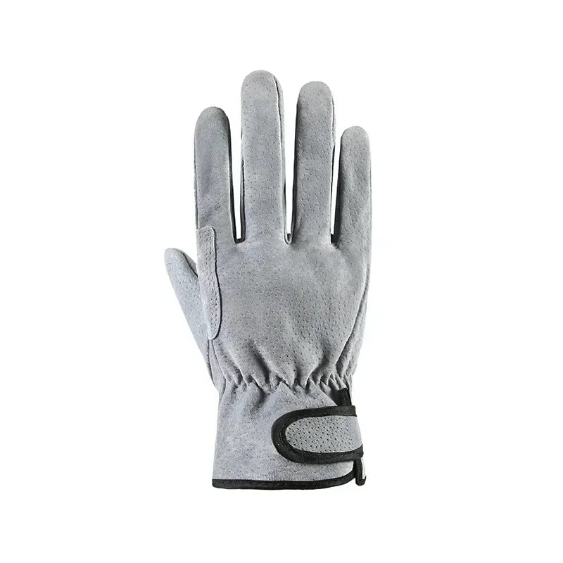Guantes de trabajo Guantes de cuero para soldar Protección de seguridad para jardinería deportes motocicleta Conducción Resistentes al desgaste Aislamiento térmico
