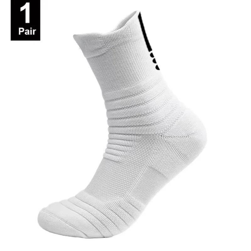 1/3 pares de calcetines de fútbol antideslizantes para hombre, calcetines de algodón de tubo corto largo, calcetines deportivos de baloncesto, calcetines transpirables desodorantes 39-45