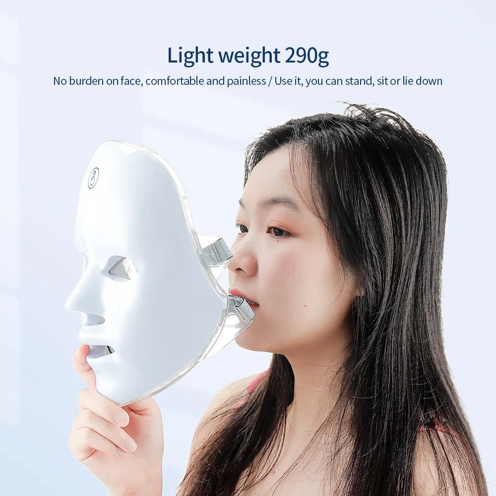 Appareil de beauté pour le visage et le cou à LED