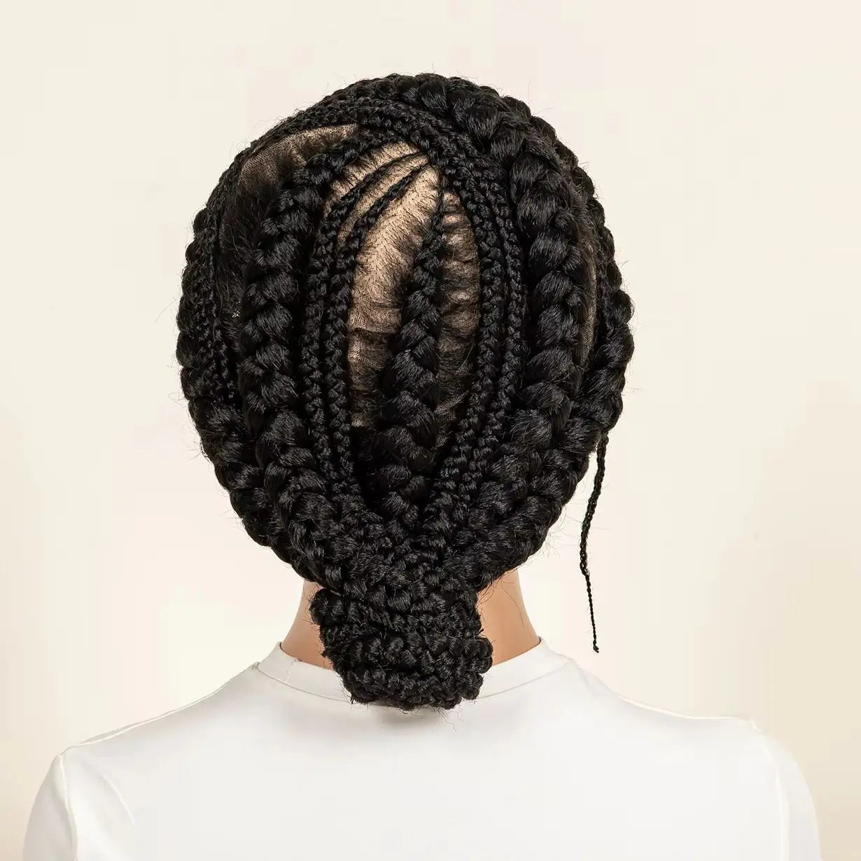 12" Full Lace Zigzag Braided Bob Wig