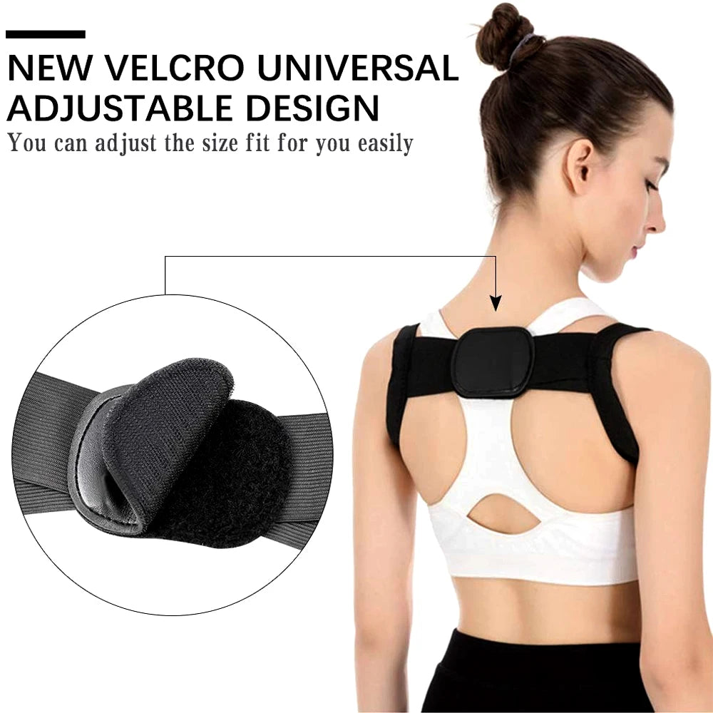 Ceinture de soutien dorsale réglable pour le sport, correcteur de posture pour le dos, la clavicule, la colonne vertébrale, le dos, les épaules et les lombaires