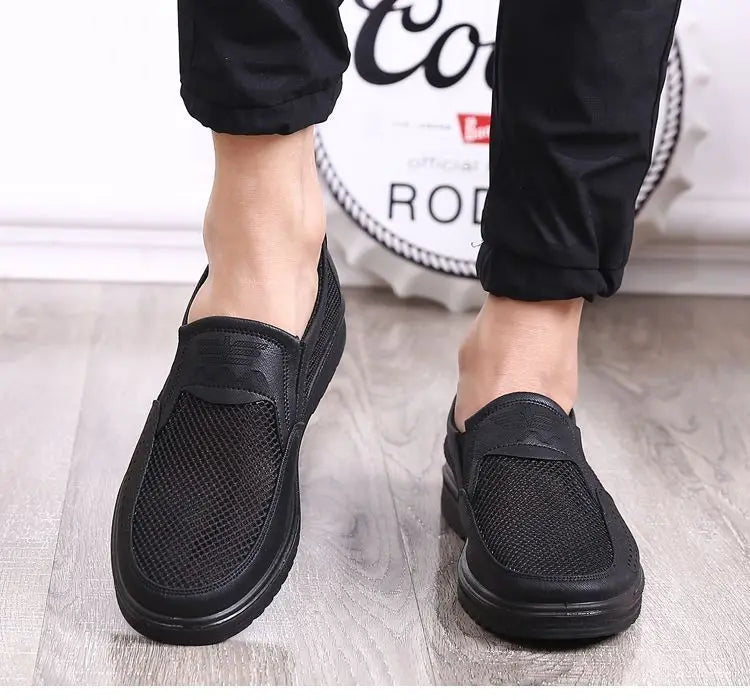 Zapatillas casuales de verano 2025 para hombre, de malla transpirable con suela gruesa, asequibles y con envío gratis