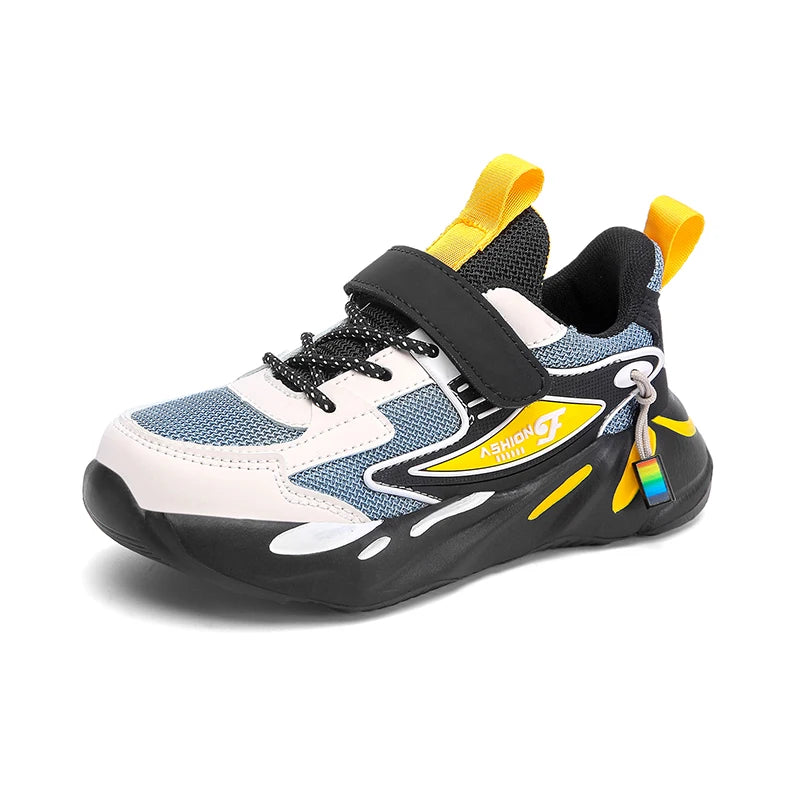 Zapatillas deportivas de malla para niños y niñas, transpirables y antideslizantes, para correr, caminar, zapatillas casuales infantiles