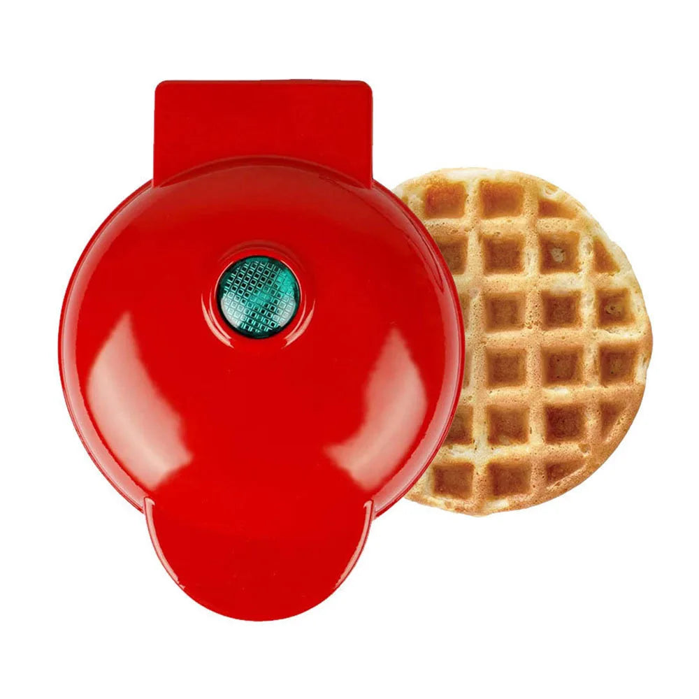 Multi Functional Mini Heart-shaped Waffle Maker Double-sided Heated Breakfast Toaster, Portable Baking Machine Family Party