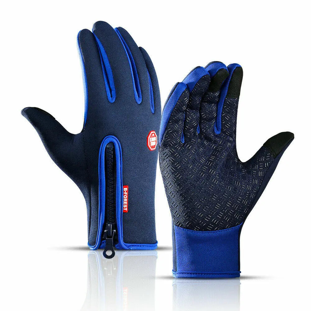 Guantes de Invierno con Pantalla Táctil, Térmicos Cortavientos para Clima Frío, Deportes, Hombres, Mujeres, Ciclismo al Aire Libre, Motocicleta, Antideslizantes