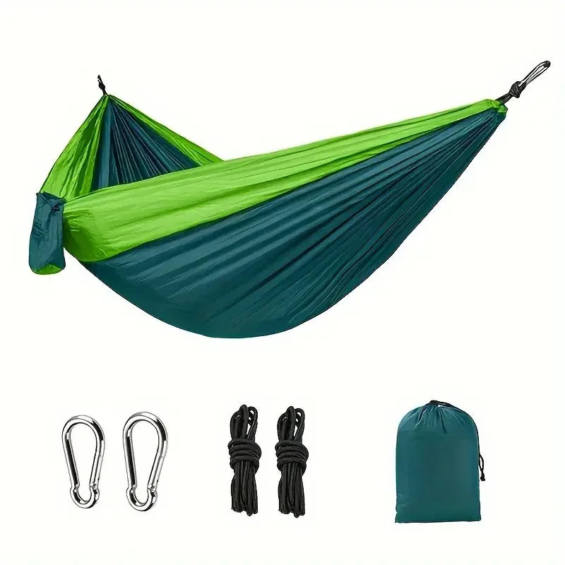 Hamaca de camping Accesorios de camping Equipo para exteriores e interiores con correas de árbol Hamacas ligeras de nailon para viajes de senderismo