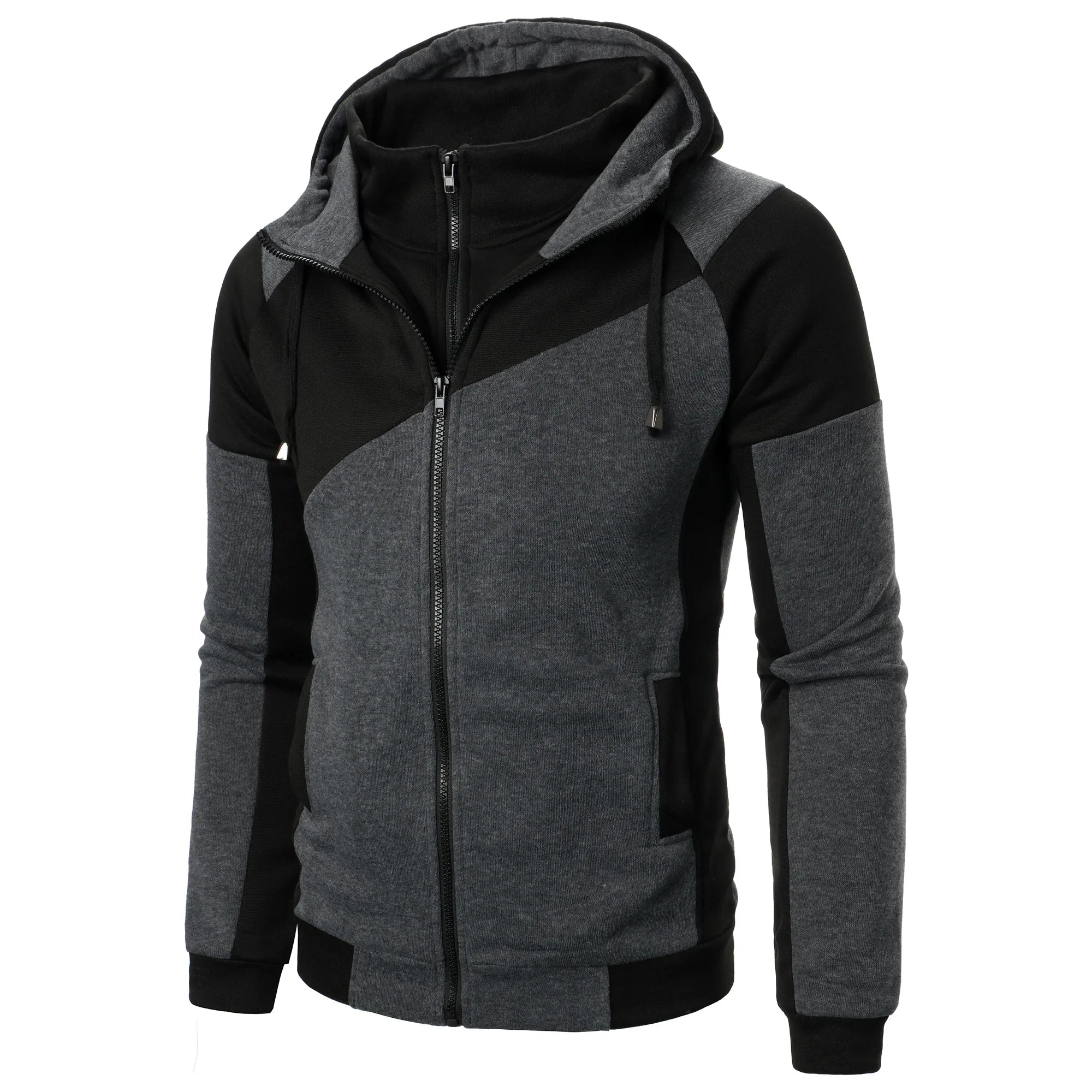 Men’s Spliced Hoodie Top