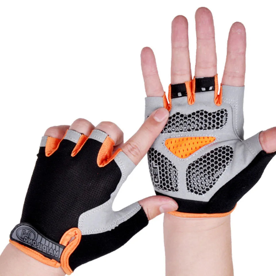 GTUBIKE Half Finger Weightlifting Gloves Cycling Fitness Shock Absorbent Non-slip Sports Climbing Outdoor For Men And Women