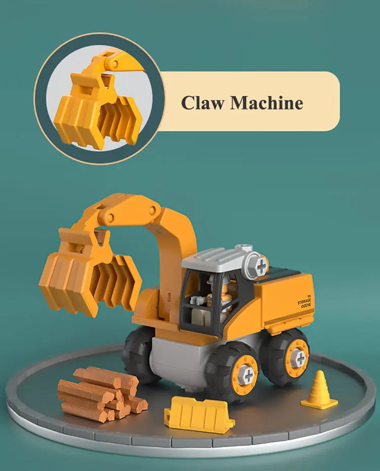 Jouets pour enfants, véhicule d'ingénierie, perceuse électrique, outils, ensembles éducatifs assemblés, outils pour garçons, cadeau de construction d'écrous